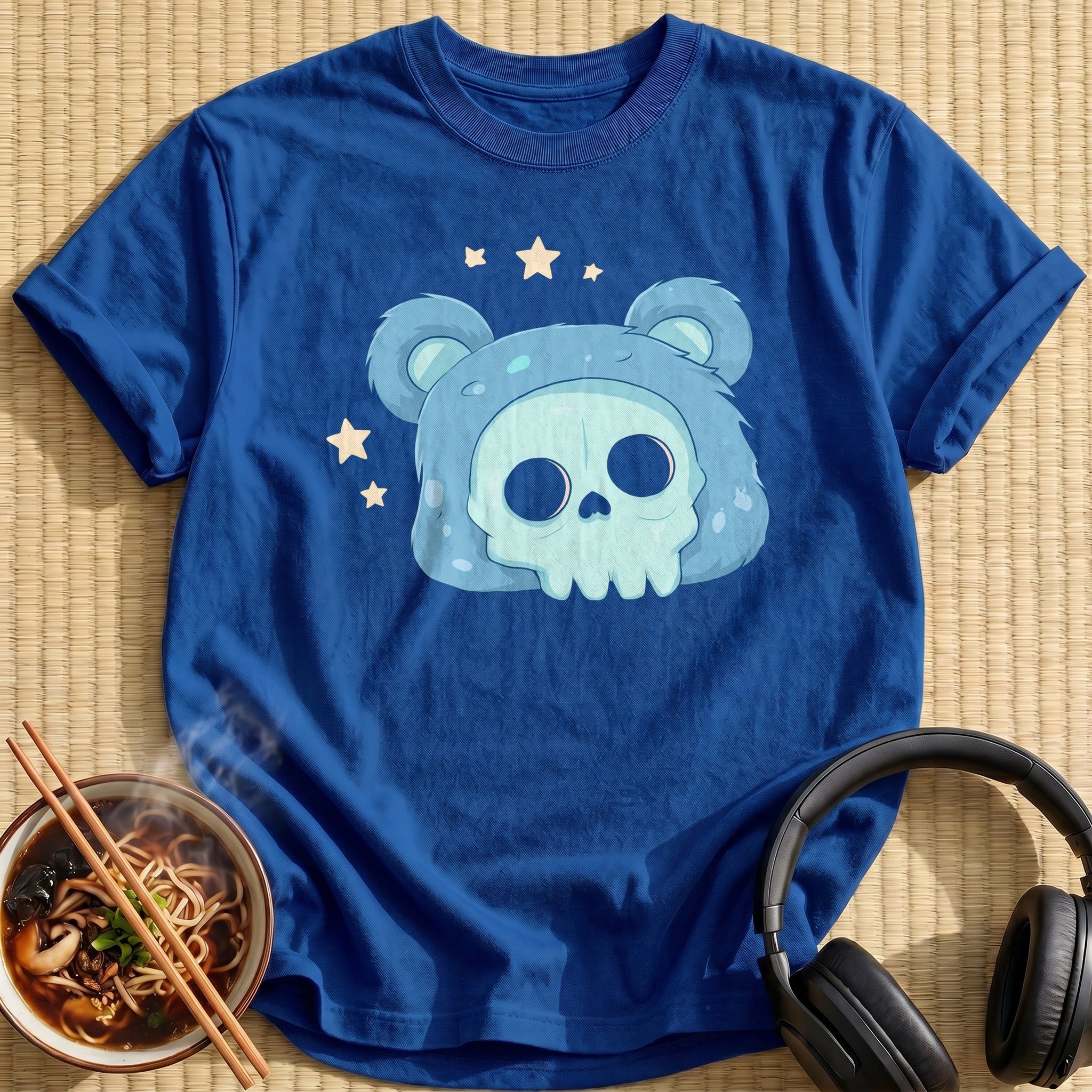 Blue Bear Hood Skull