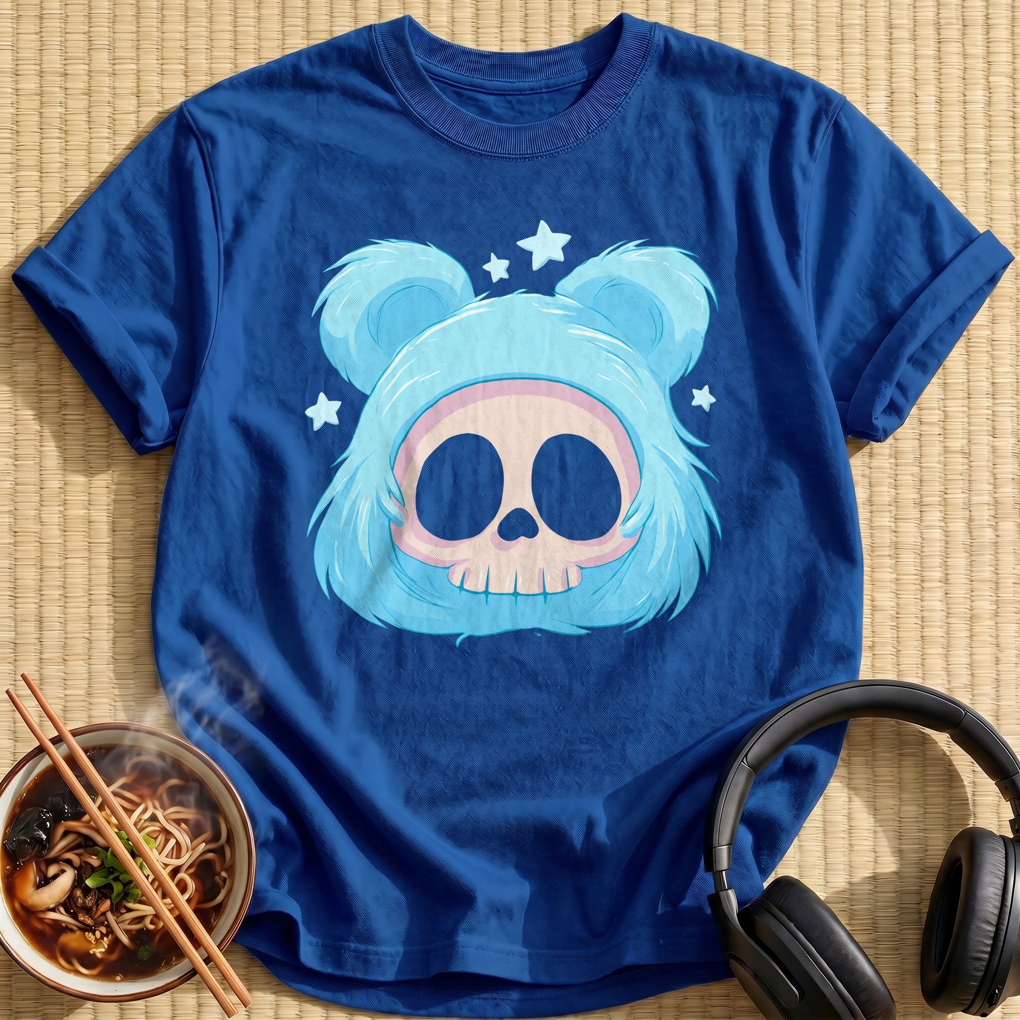 Blue Bear Hood Skull
