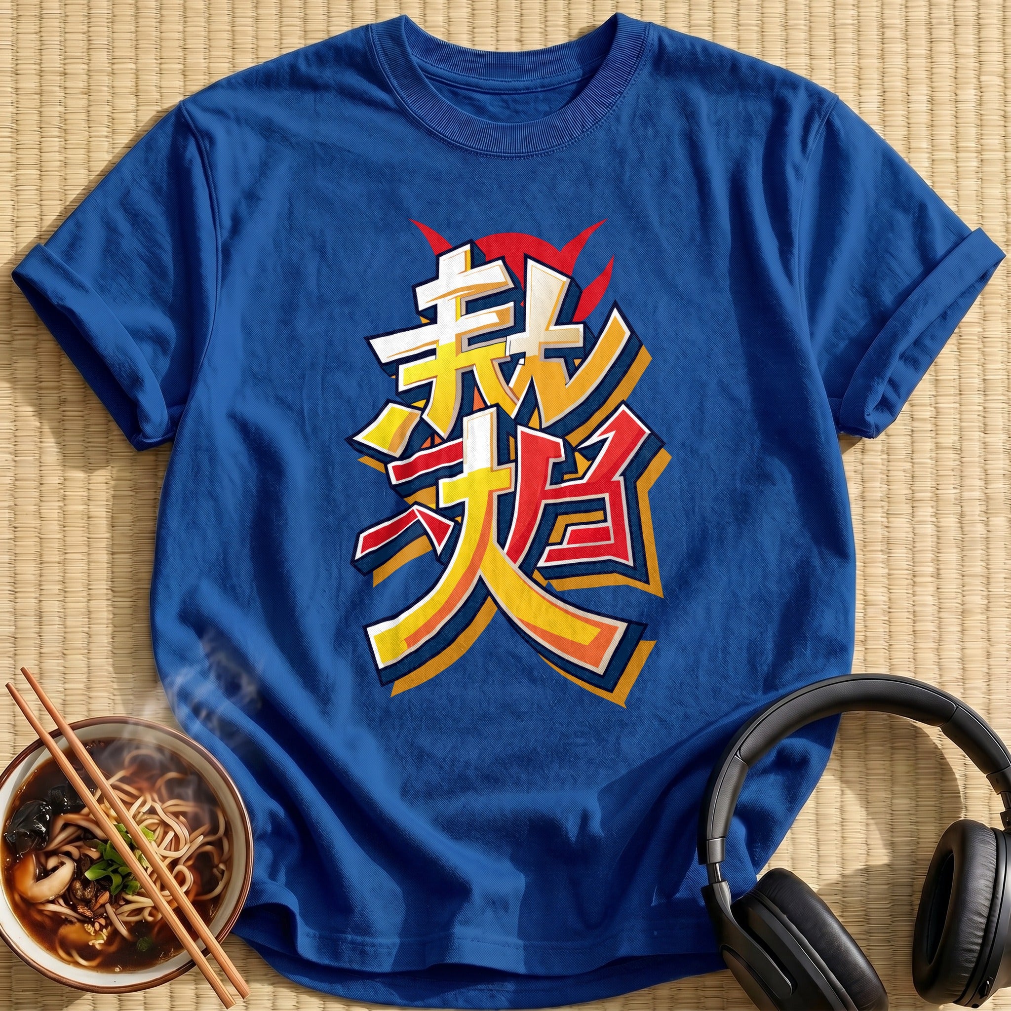 Bold Japanese Kanji Graffiti Lettering - Royal