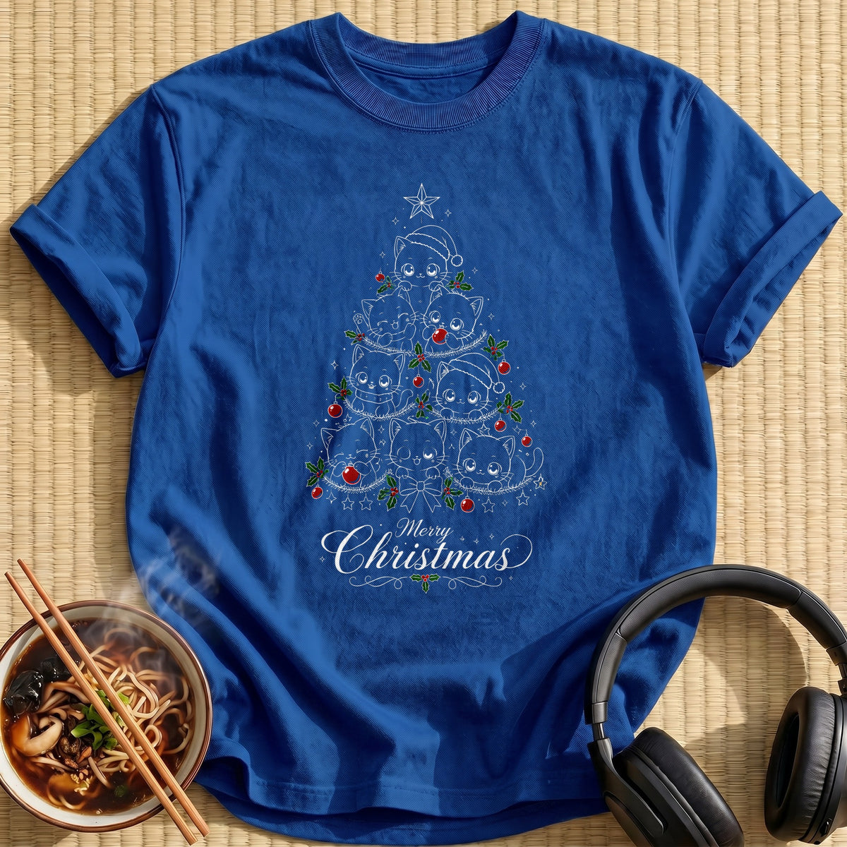 Cat Christmas Tree 44 - Royal
