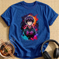 Colorful Ink Splatter Anime Boy Flames - Royal
