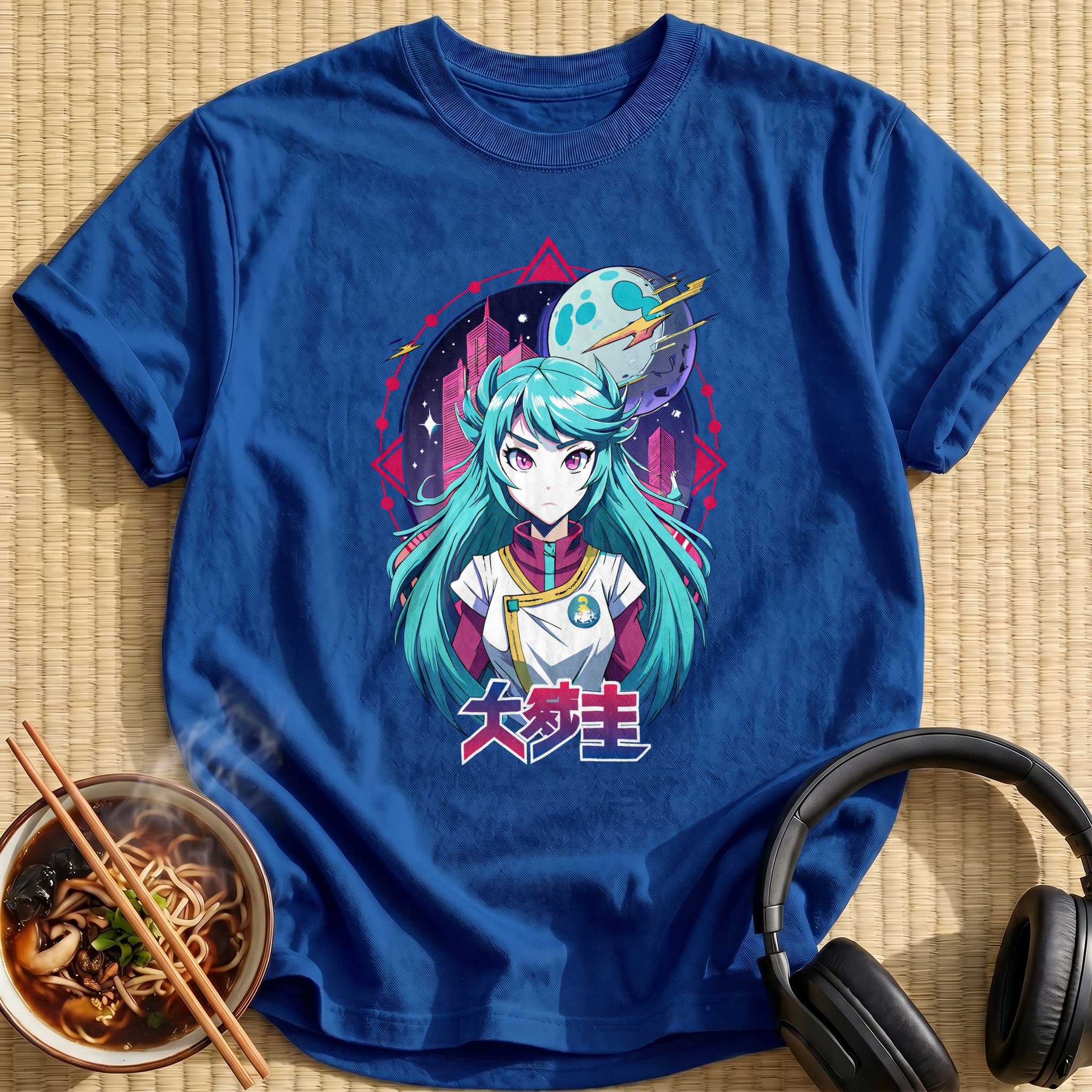Futuristic Space City Anime Girl - Royal