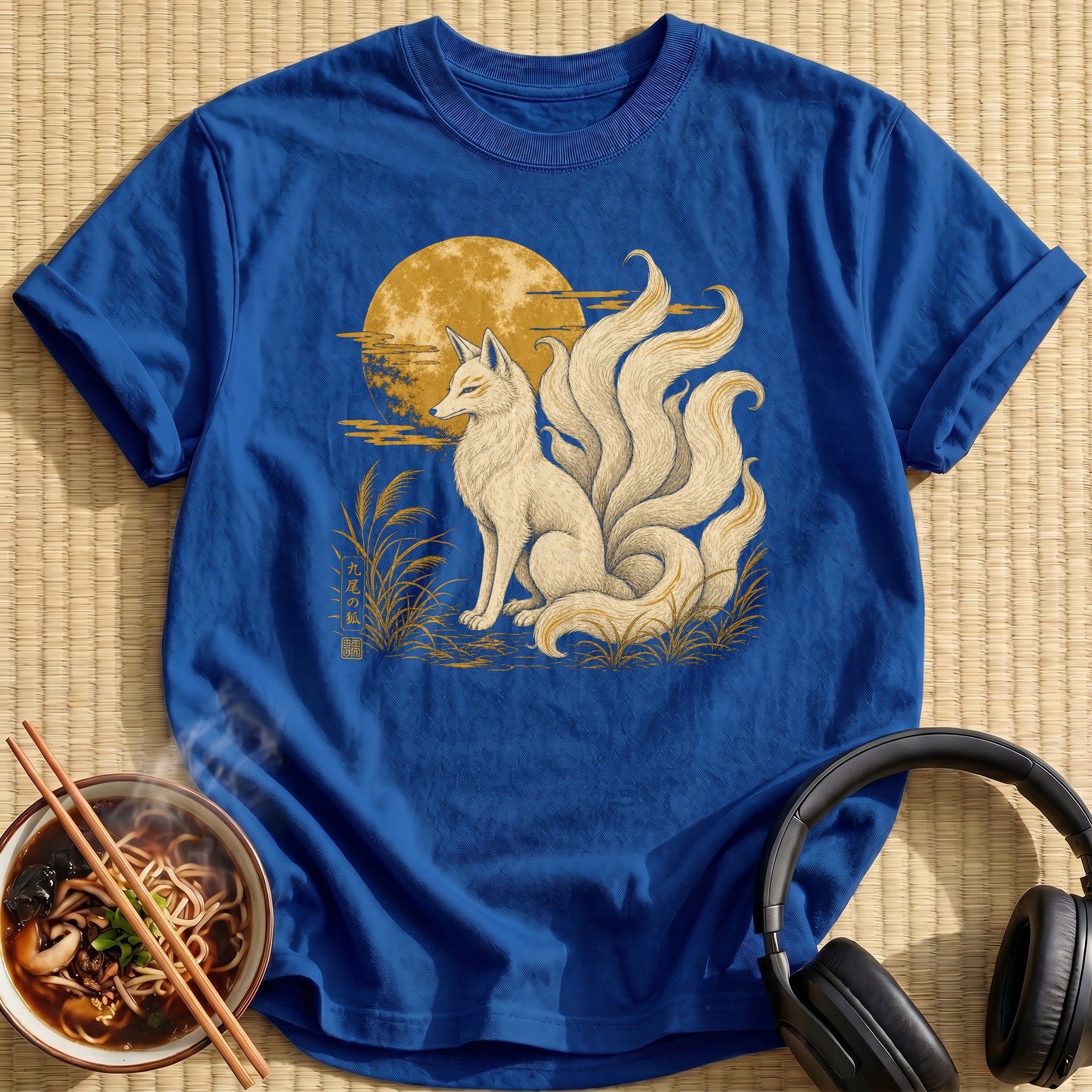 Golden Nine Tailed Fox Moon