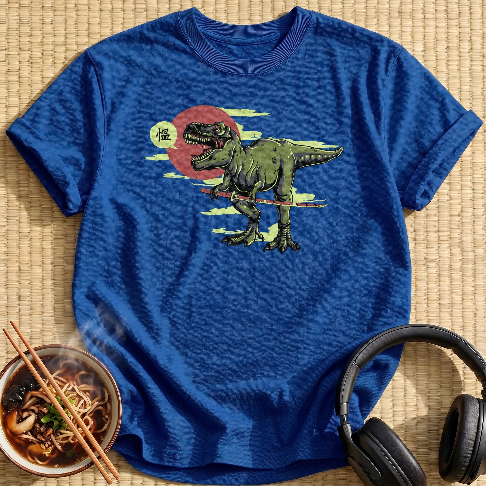 Green Samurai Tyrannosaurus Wielding Katana - Royal