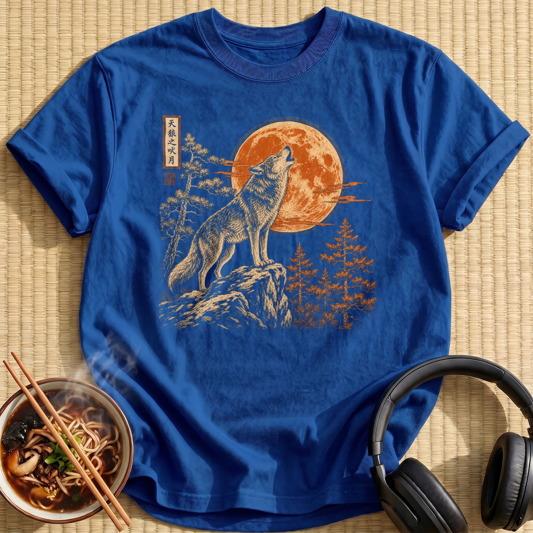 Howling Wolf Orange Harvest Moon