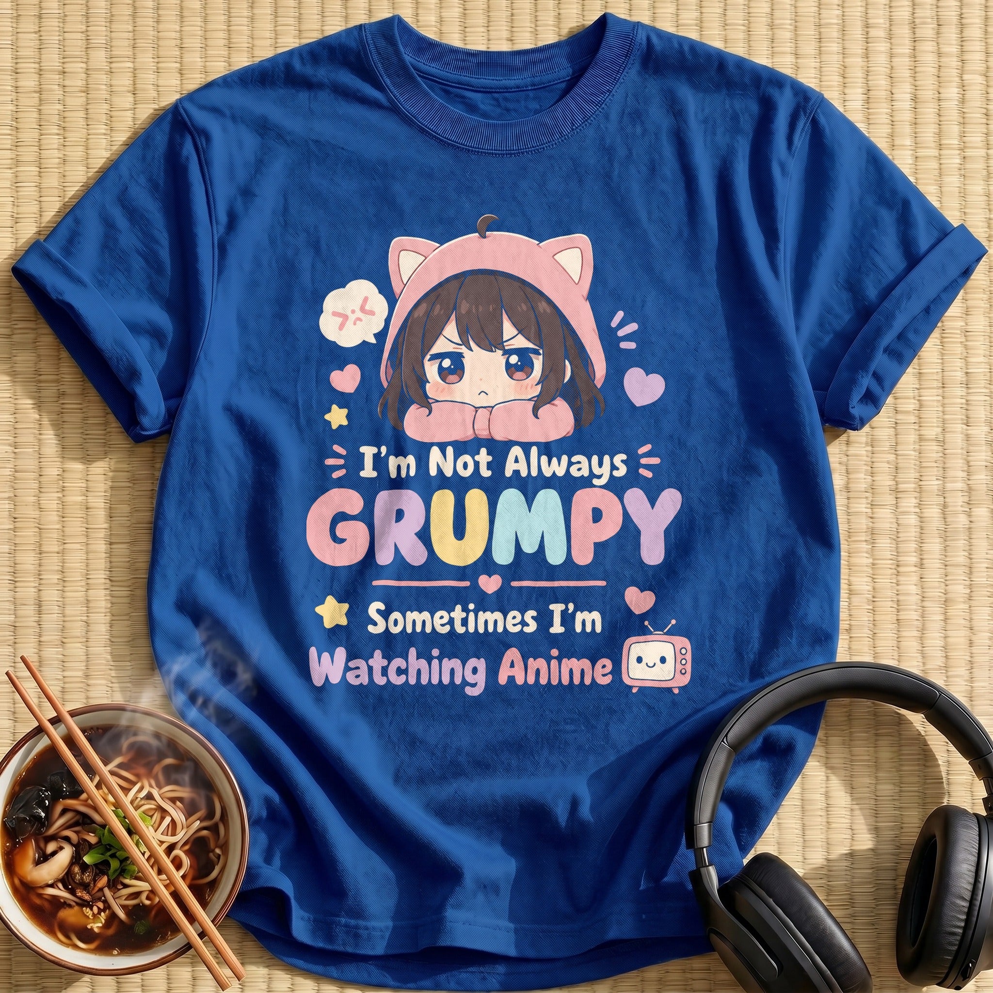 I'm Not Always Grumpy Sometimes I'm Watching Anime (slogan)