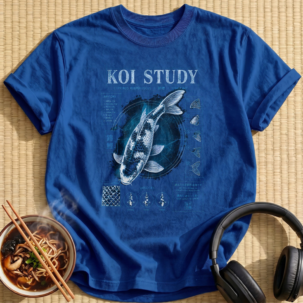 Koi Study Cyanotype 78 - Royal