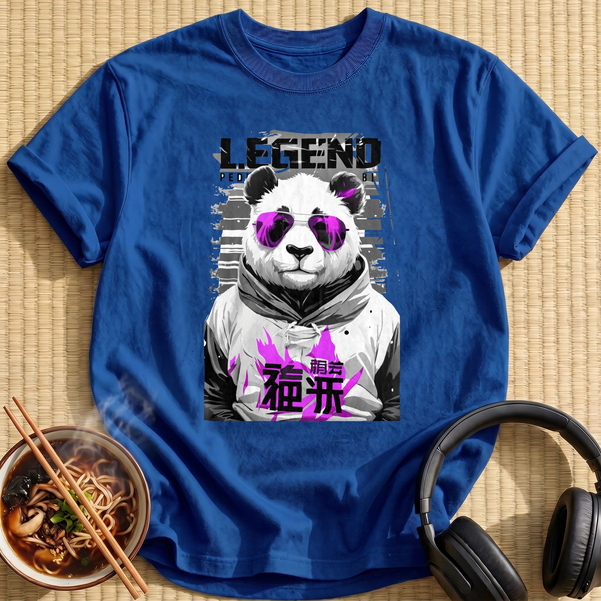 Legend Panda Wearing Purple Sunglasses - Royal