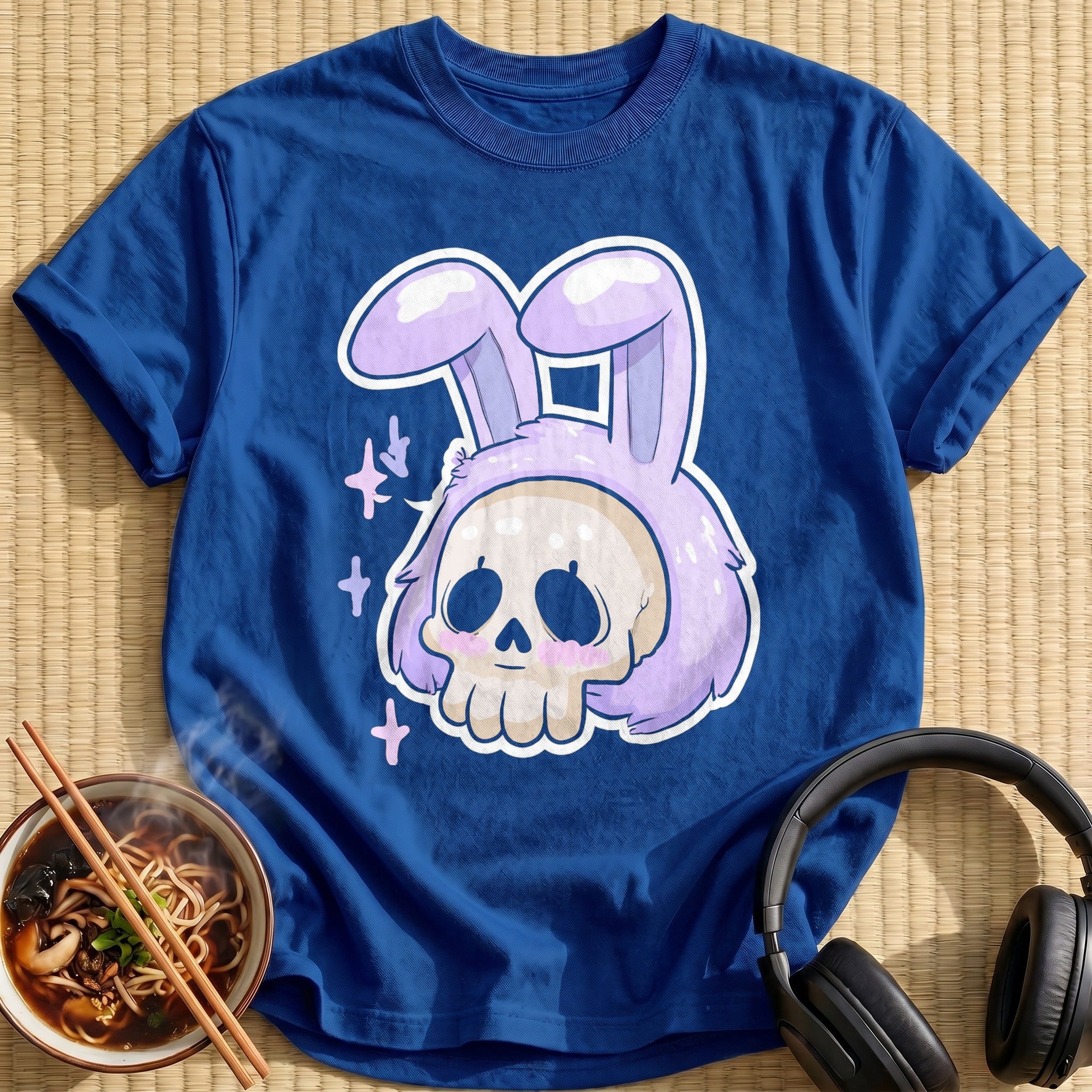 Lilac Bunny Ears Skull