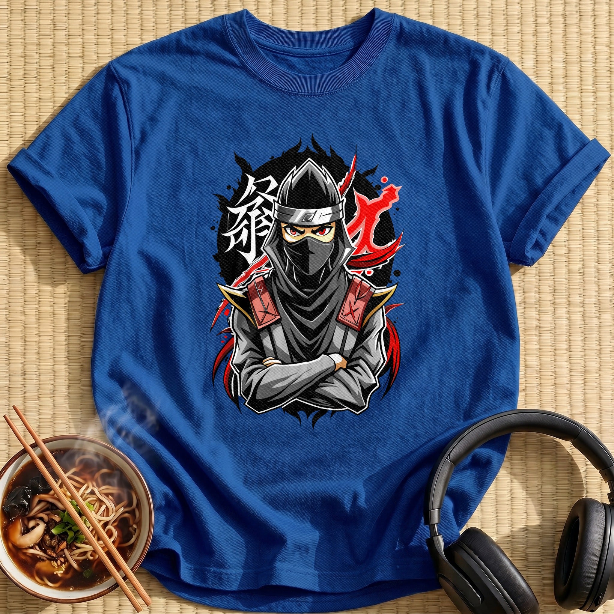 Masked Ninja Warrior Crossed Arms - Royal
