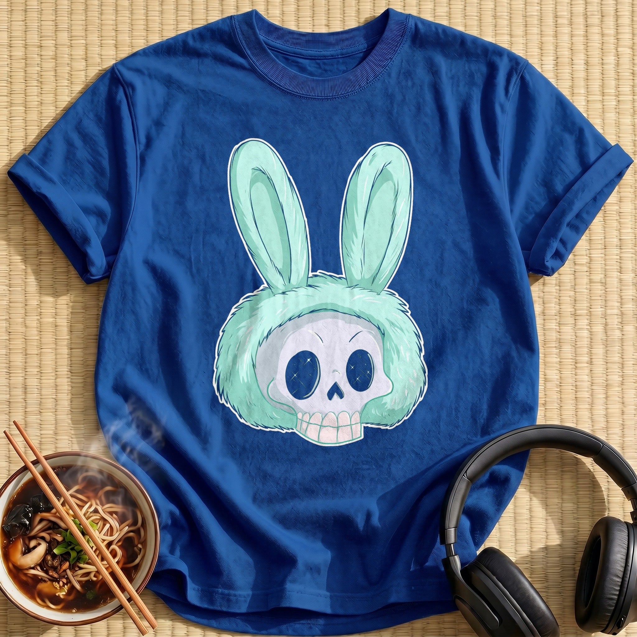 Mint Bunny Ears Skull