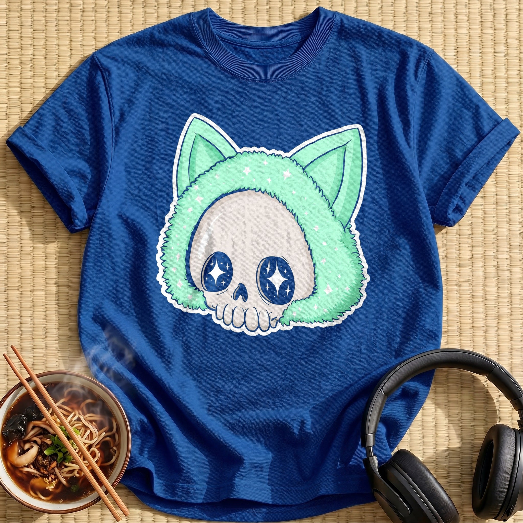 Mint Cat Hood Skull