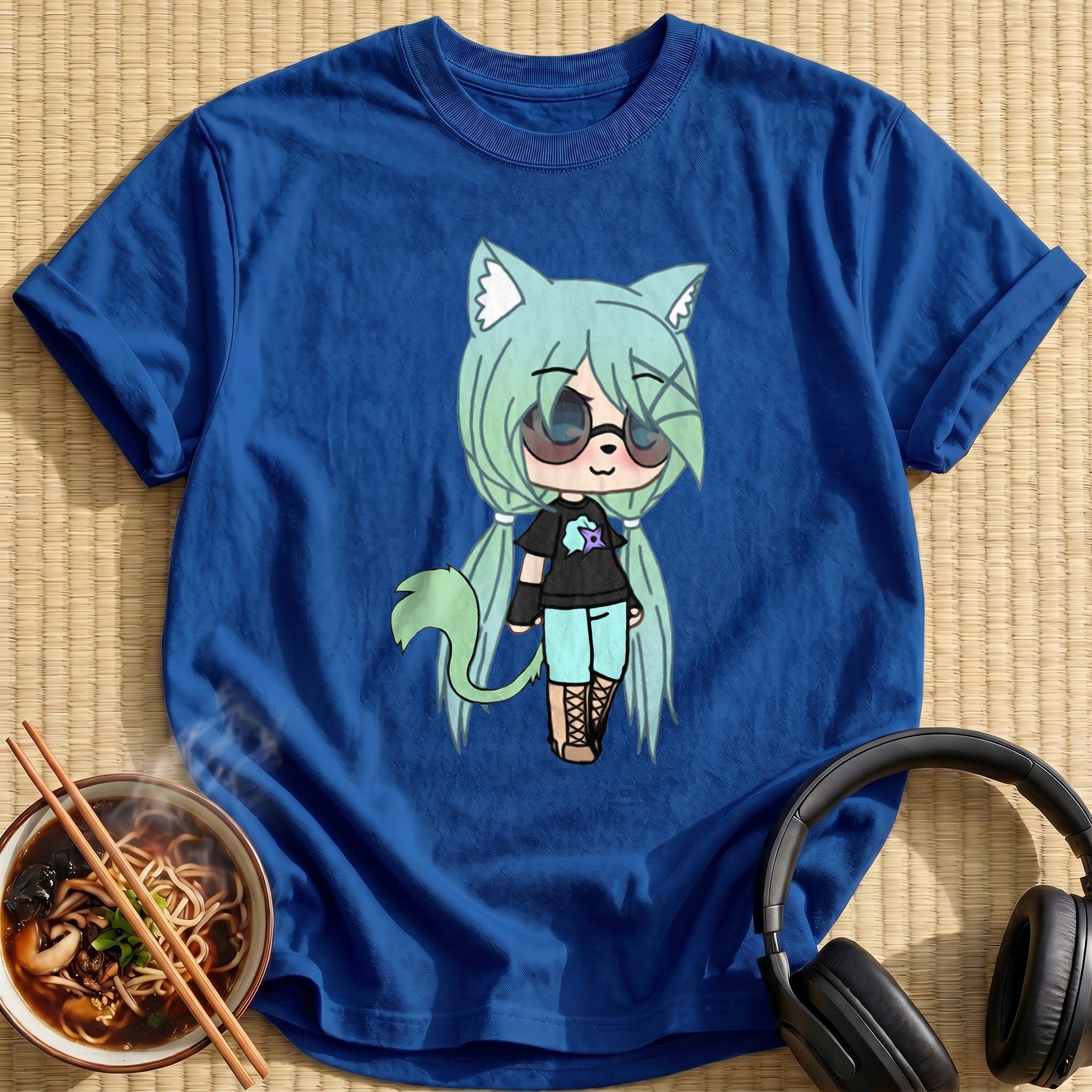 Mint Hair Chibi Tomboy Catgirl - Royal