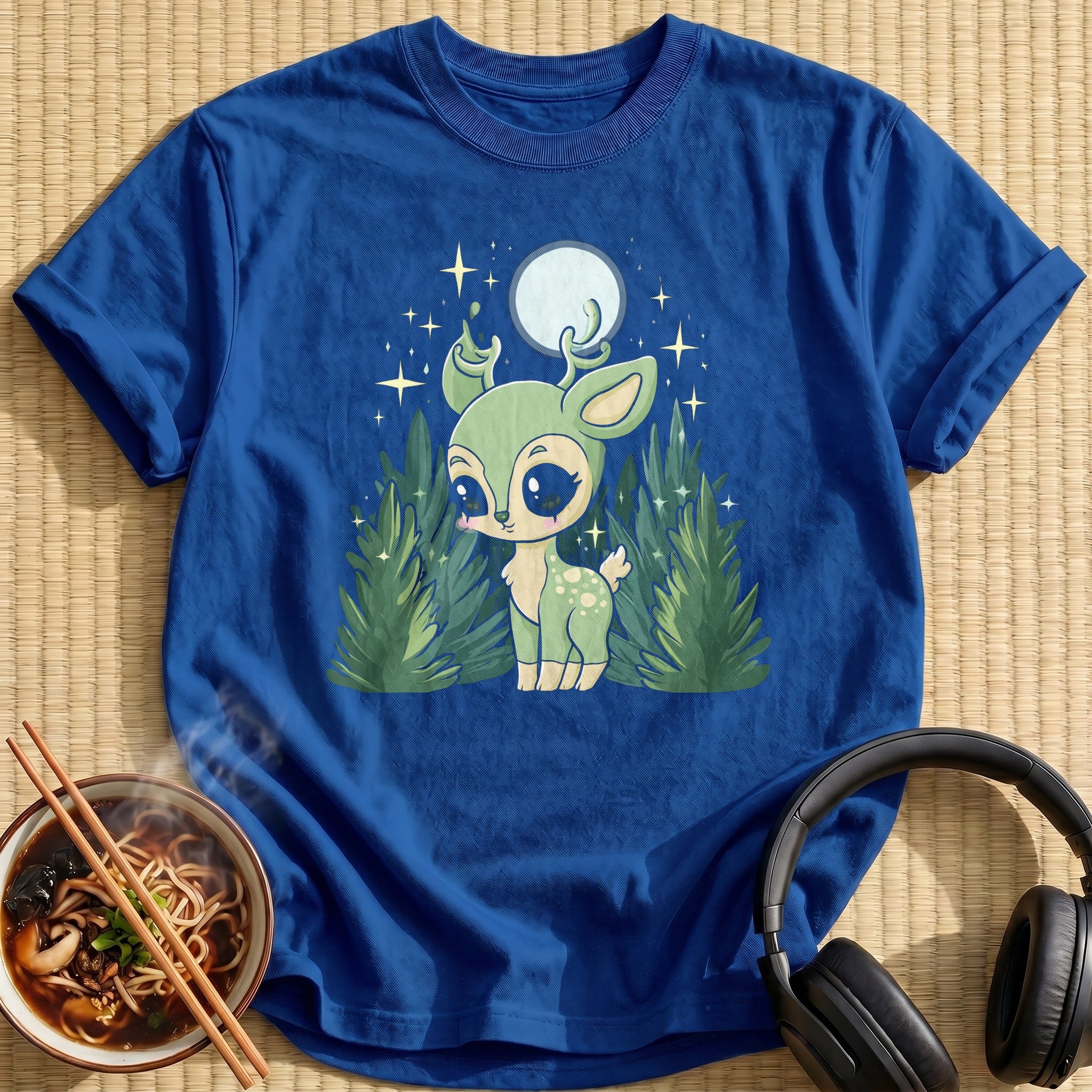 Moonlit Forest Deer