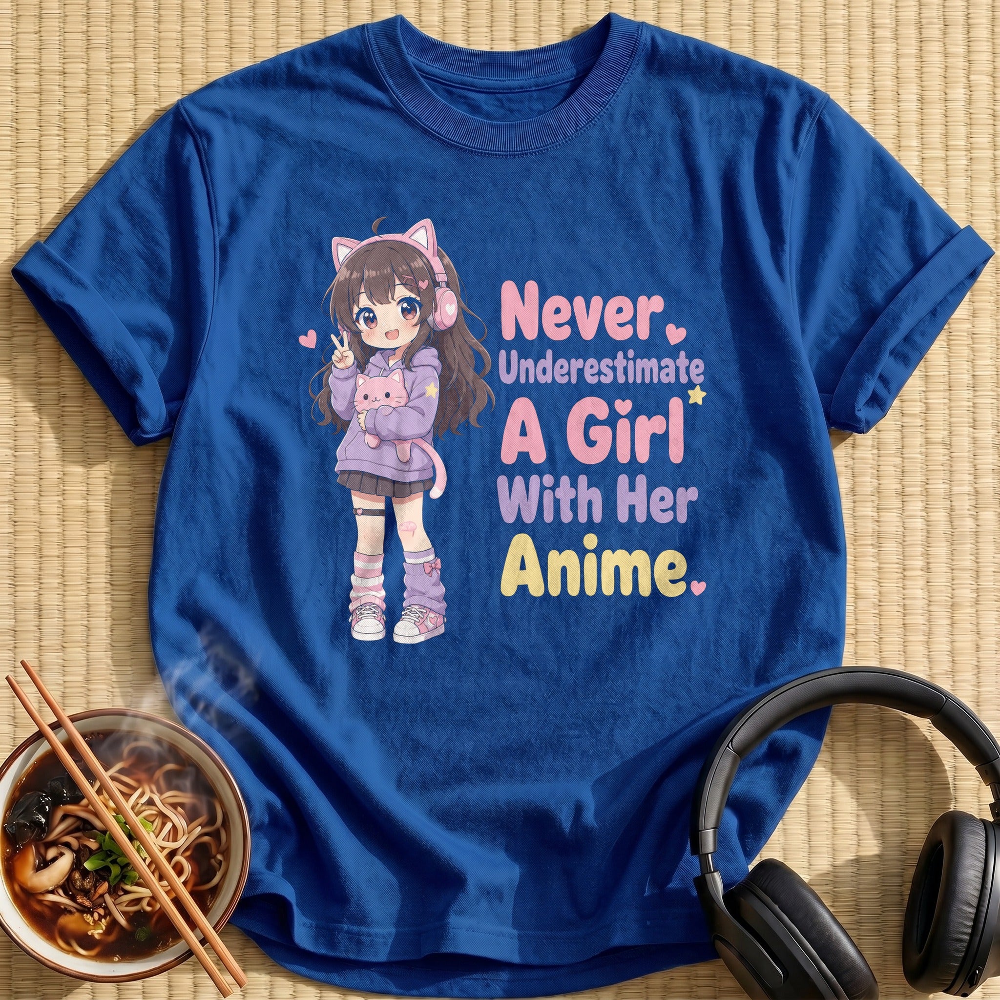 Never Underestimate A Girl With Her Anime (side-bar)