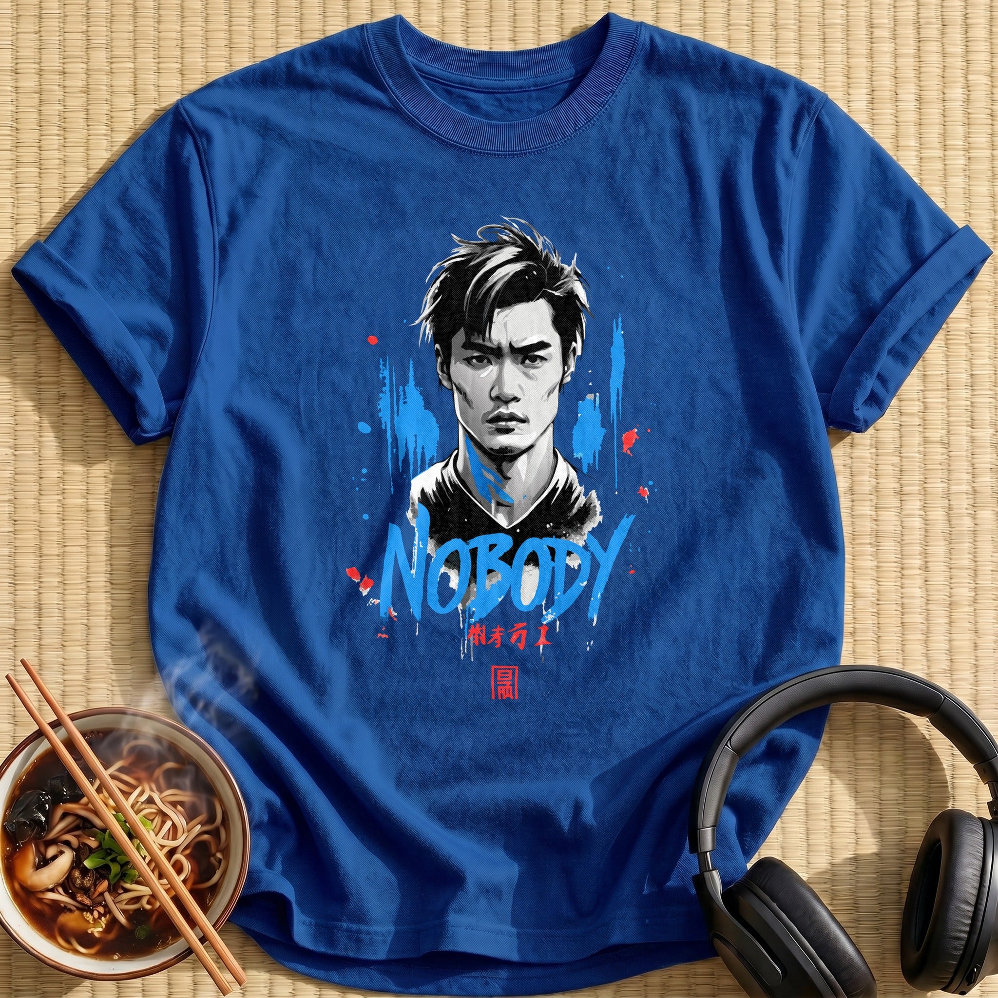 Nobody Brooding Anime Man Portrait - Royal