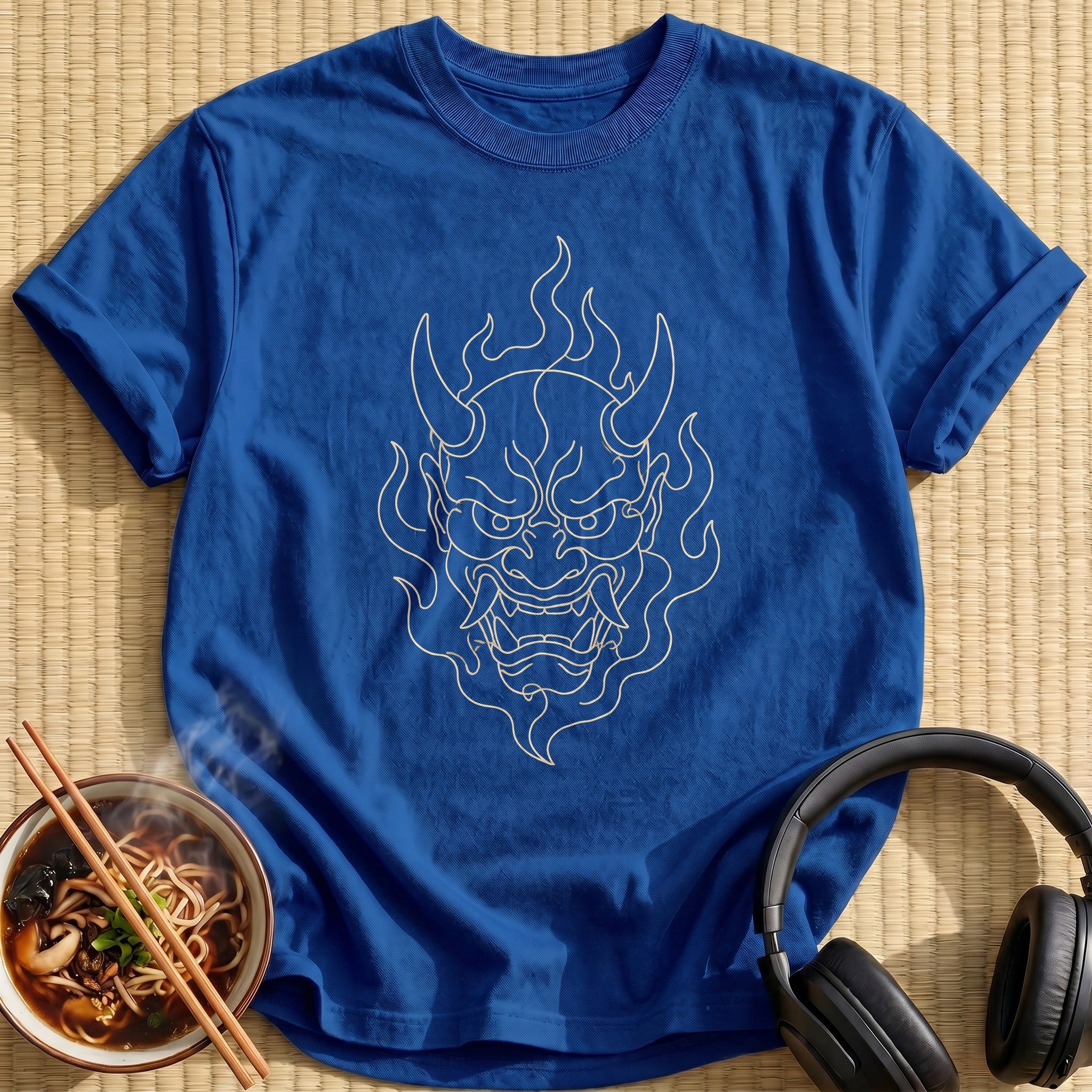 Oni Mask Flames - Royal
