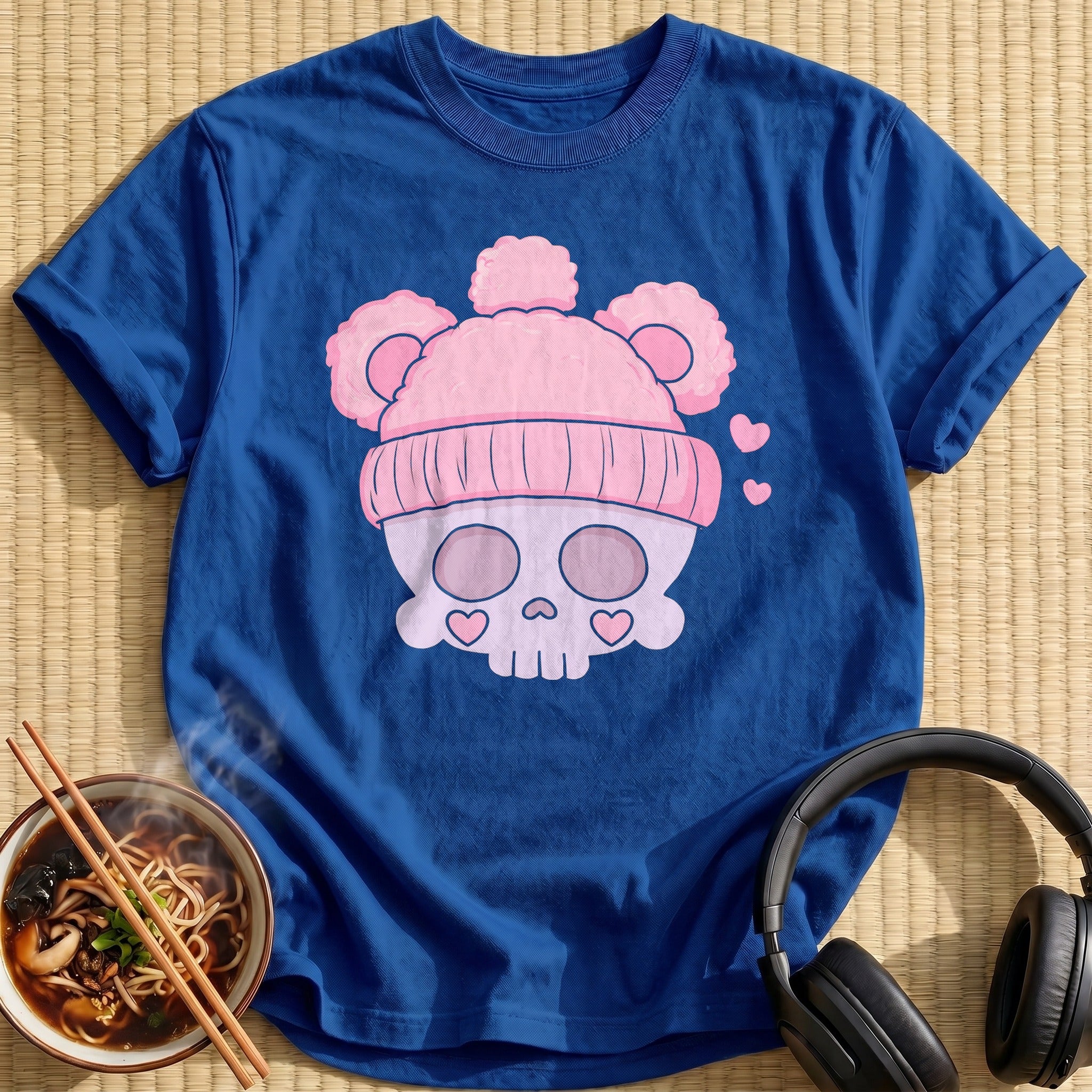 Pink Pom Beanie Skull