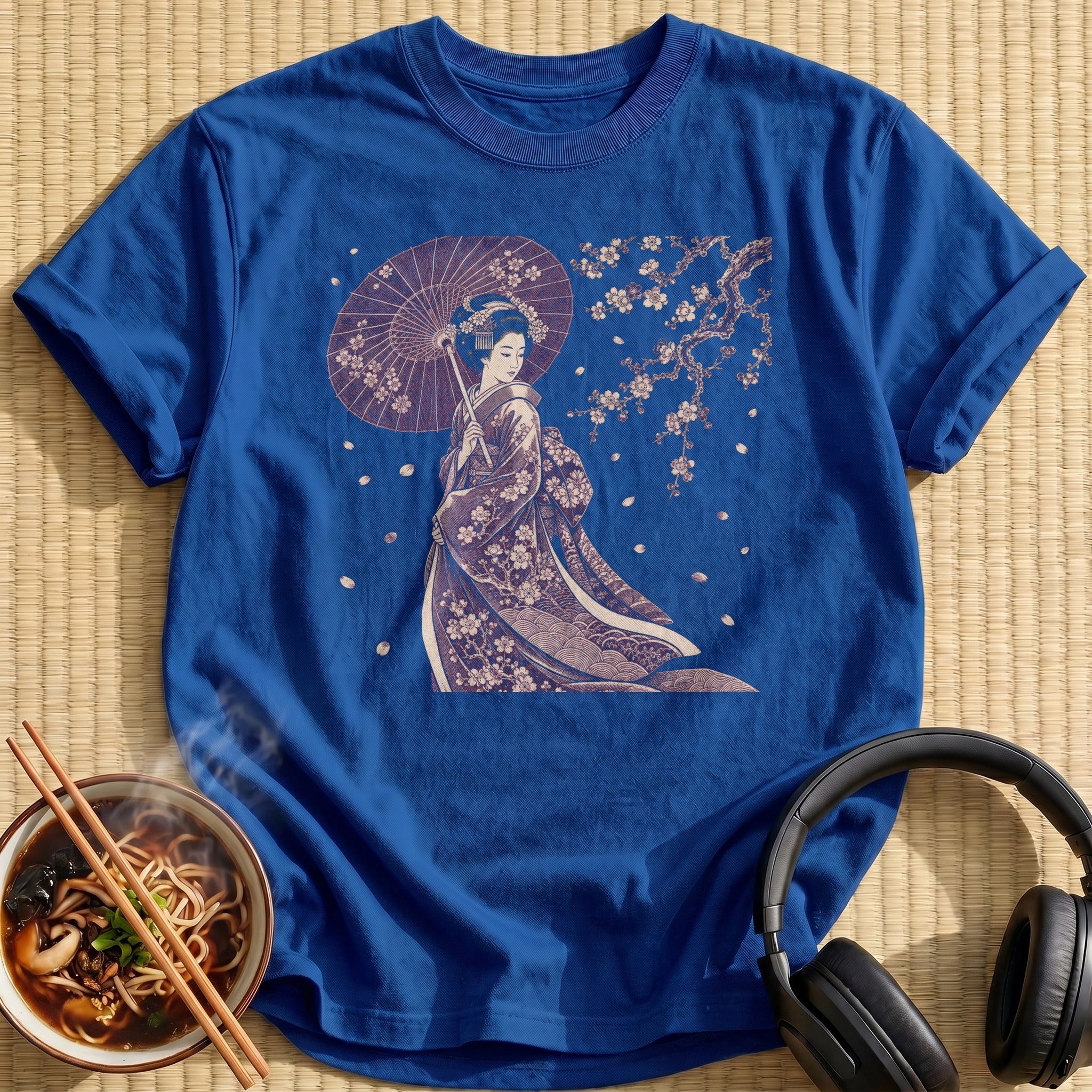 Purple Geisha Parasol Cherry Blossoms