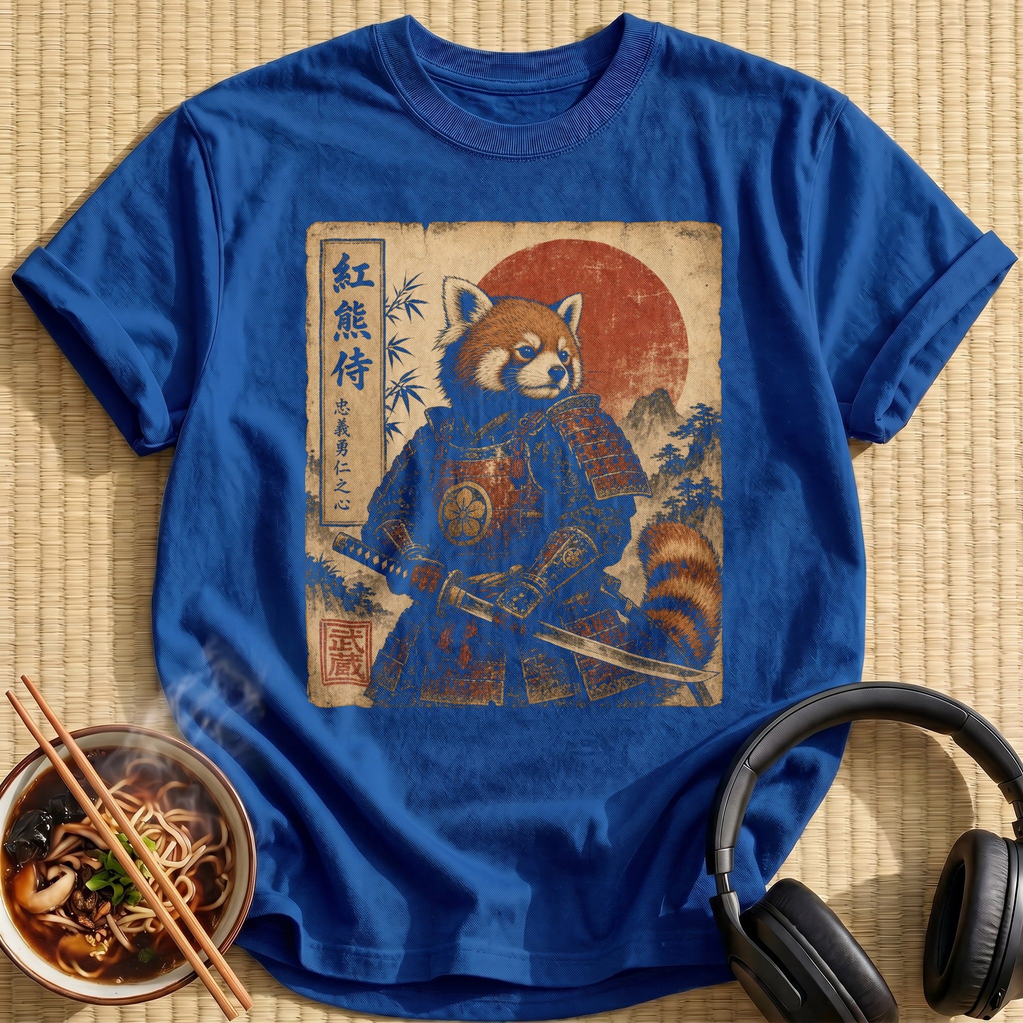 Red Panda Warrior Bamboo Mountains