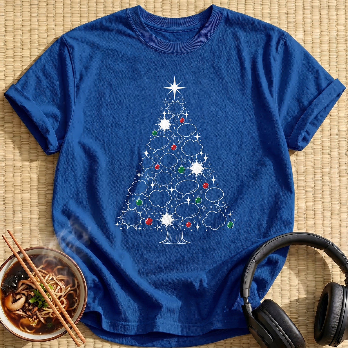 Speech Bubble Christmas Tree 99 - Royal