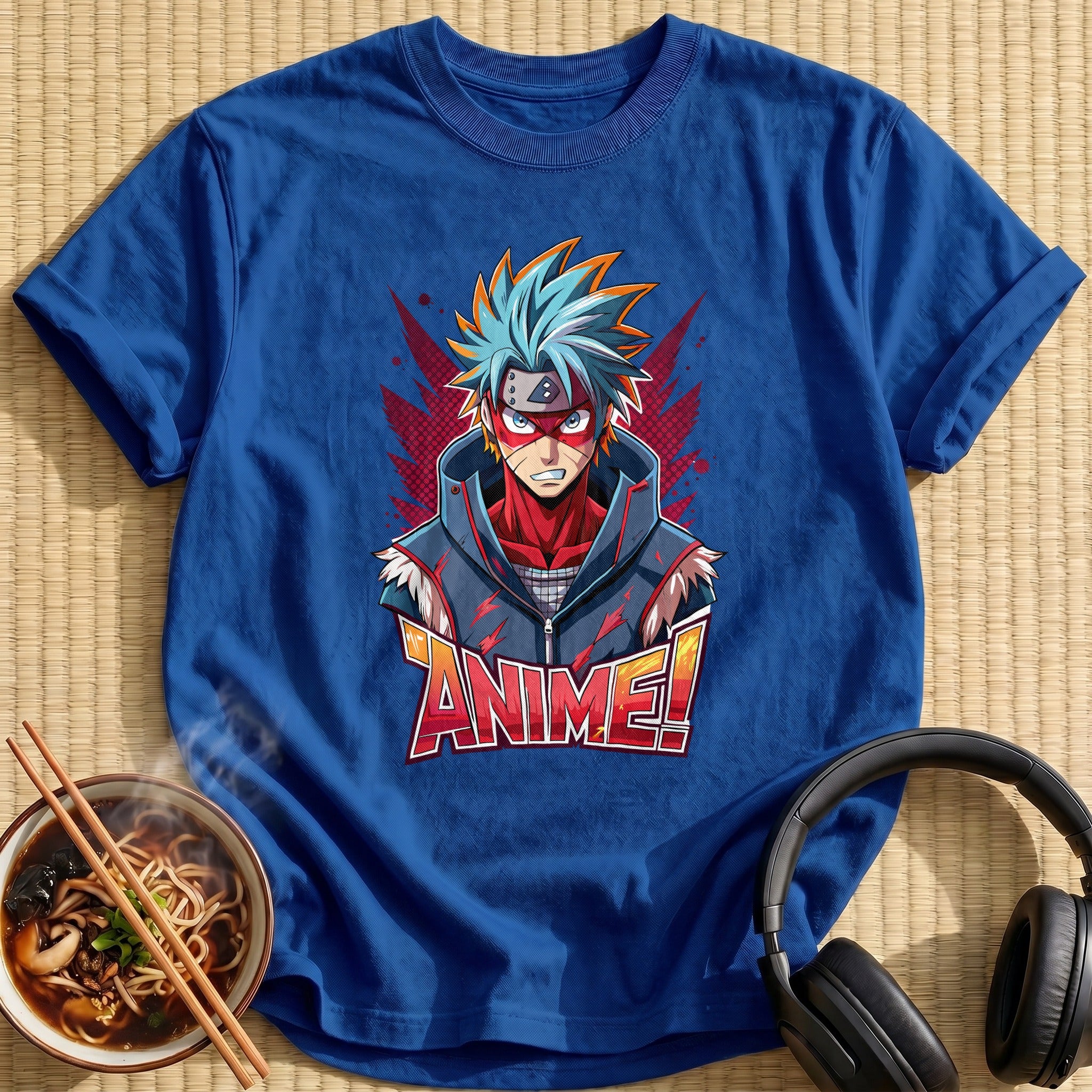 Spiky Blue Haired Anime Hero - Royal