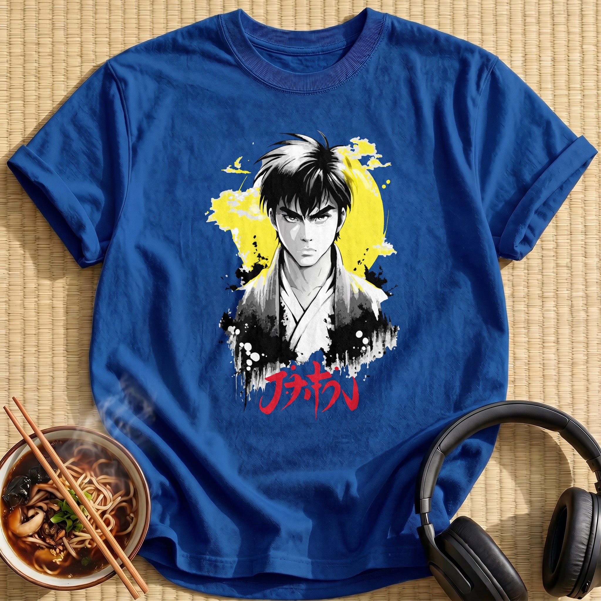 Stern Samurai Man Yellow Sun - Royal