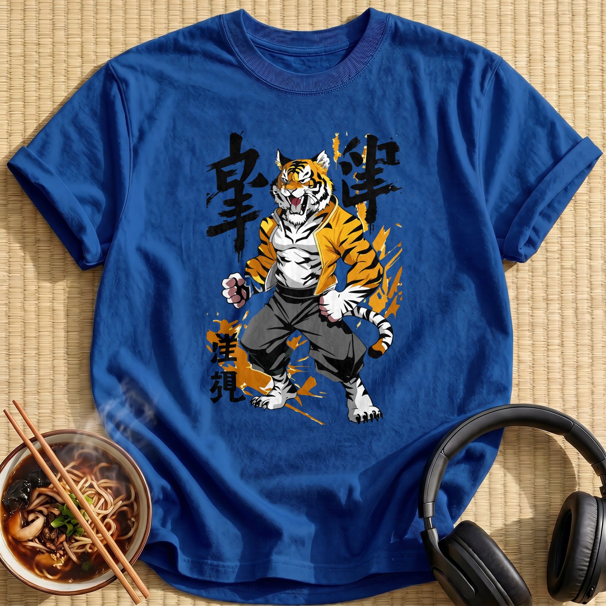 Strong Muscular Tiger Fighter Stance - Royal