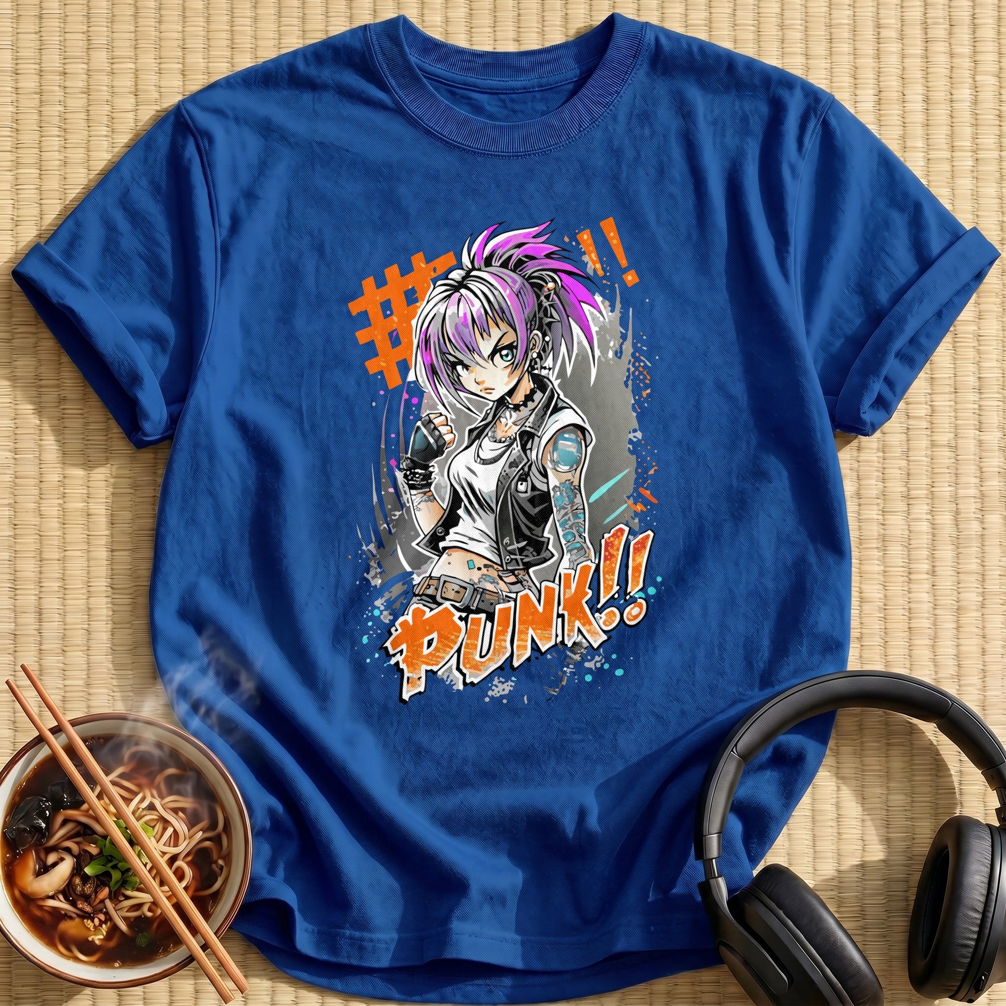 Tattooed Punk Anime Rebel Girl - Royal