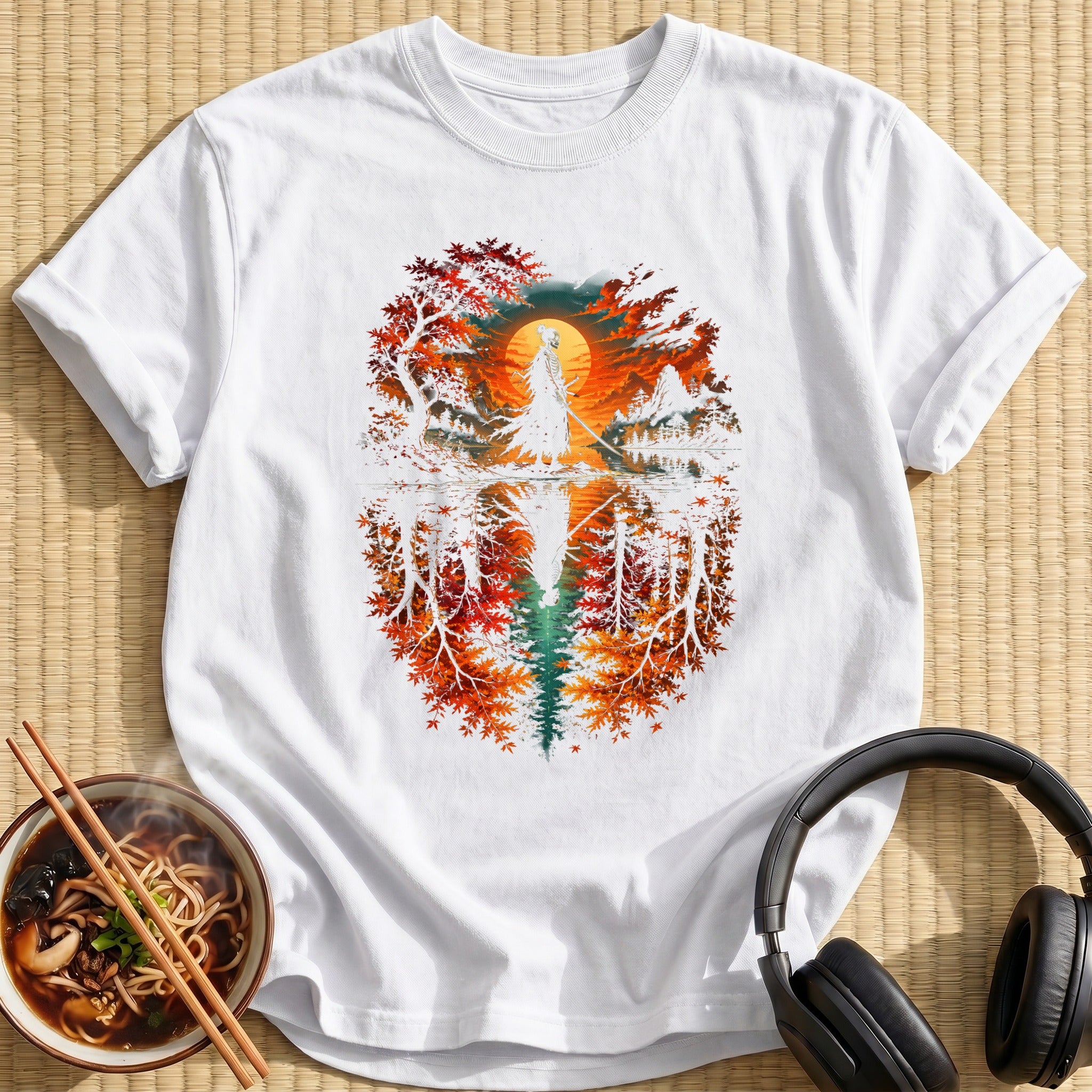 Autumn Lake Samurai - White