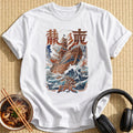 Epic Ship Riding Ocean Waves - White