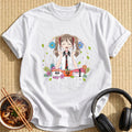 Girl Loves Anime And Sushi - White