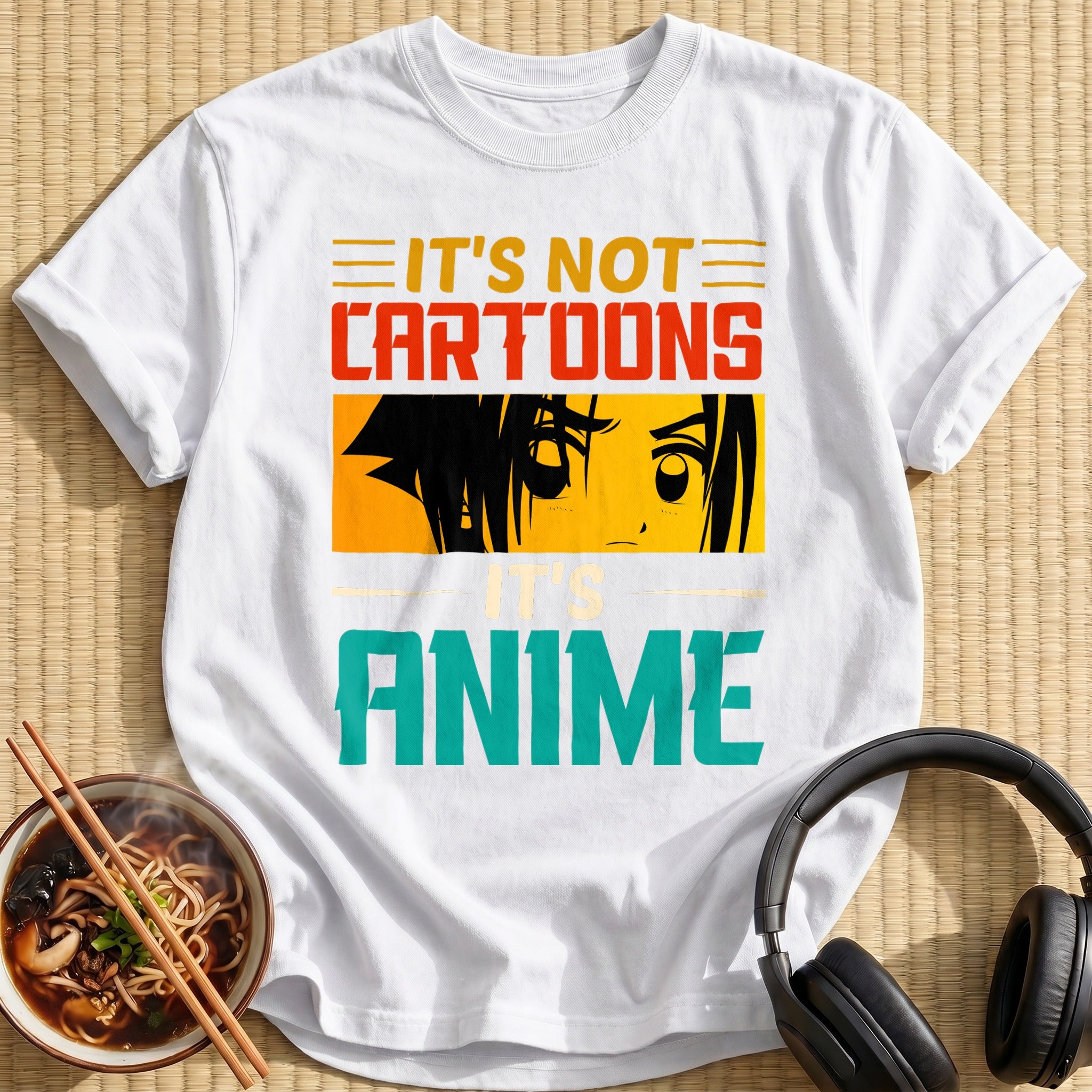 Its Not Cartoons Its Anime Boy - White