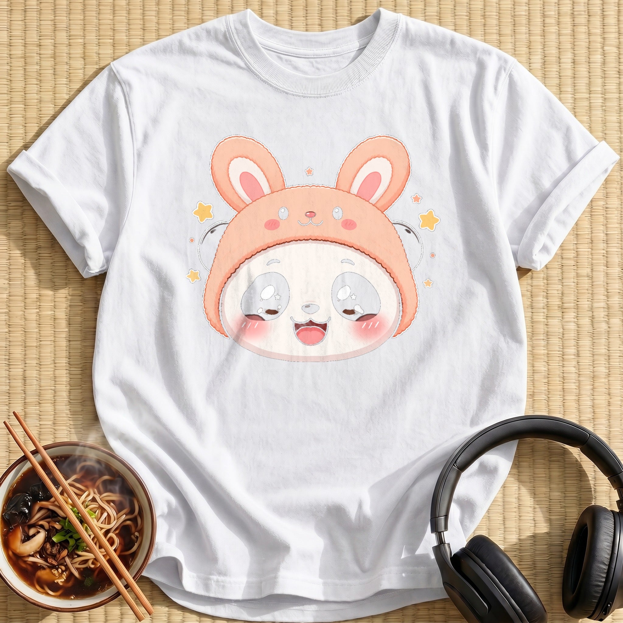 Kawaii Panda (Peach Hat)