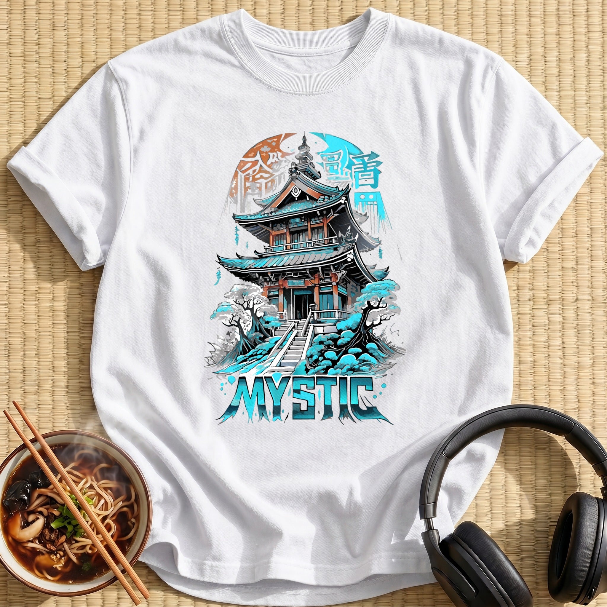 Mystic Japanese Temple Pagoda Shrine - White