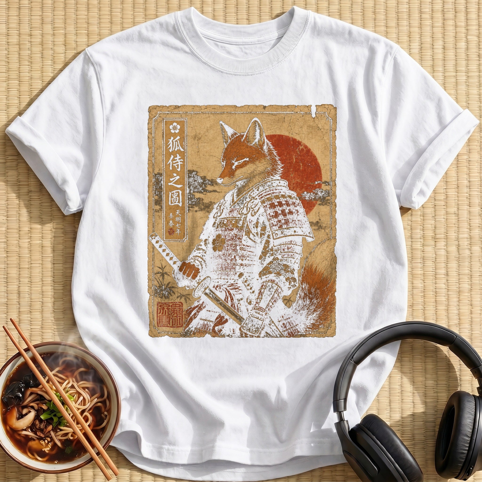 Red Fox Warrior Vintage Poster