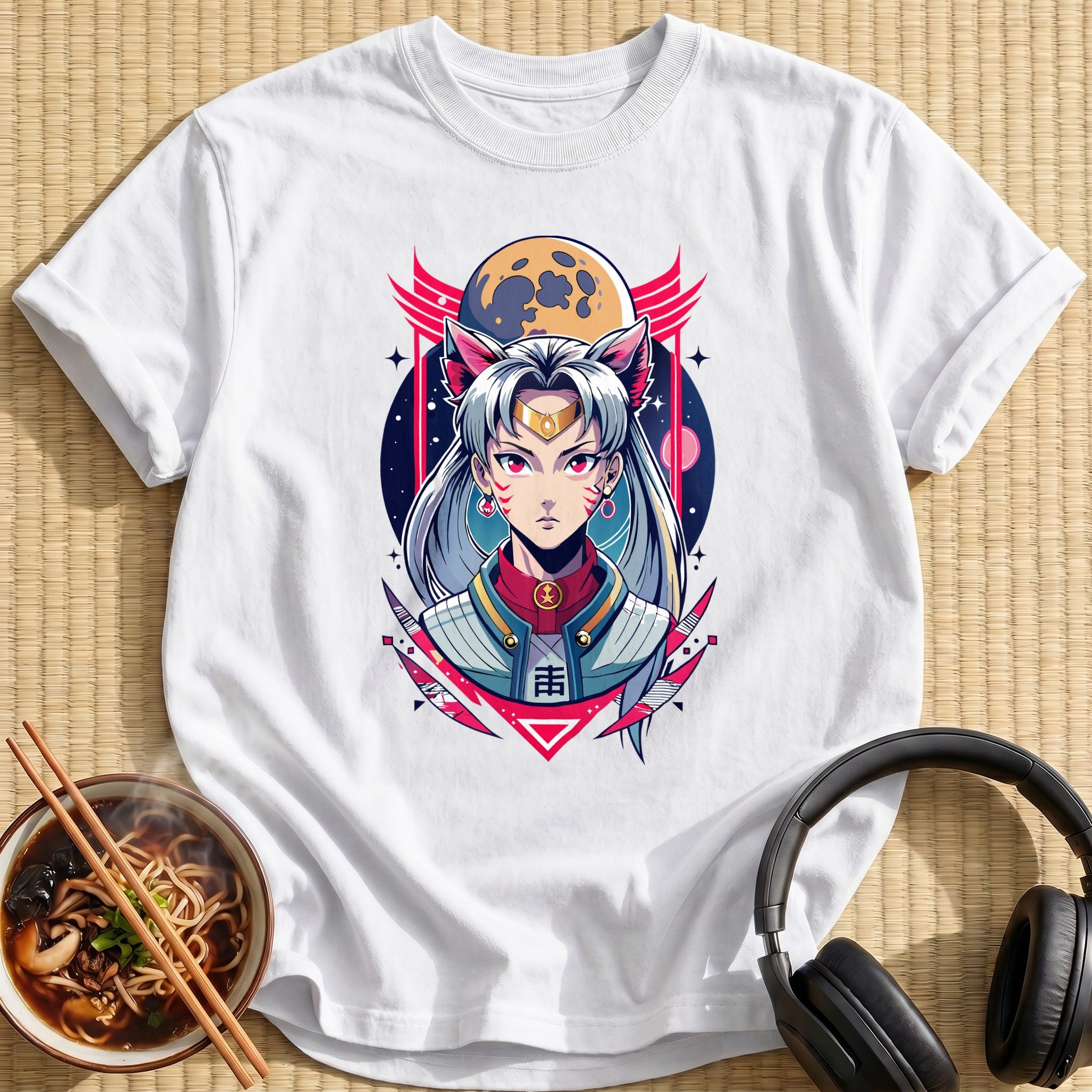 Silver Haired Moon Princess Warrior - White