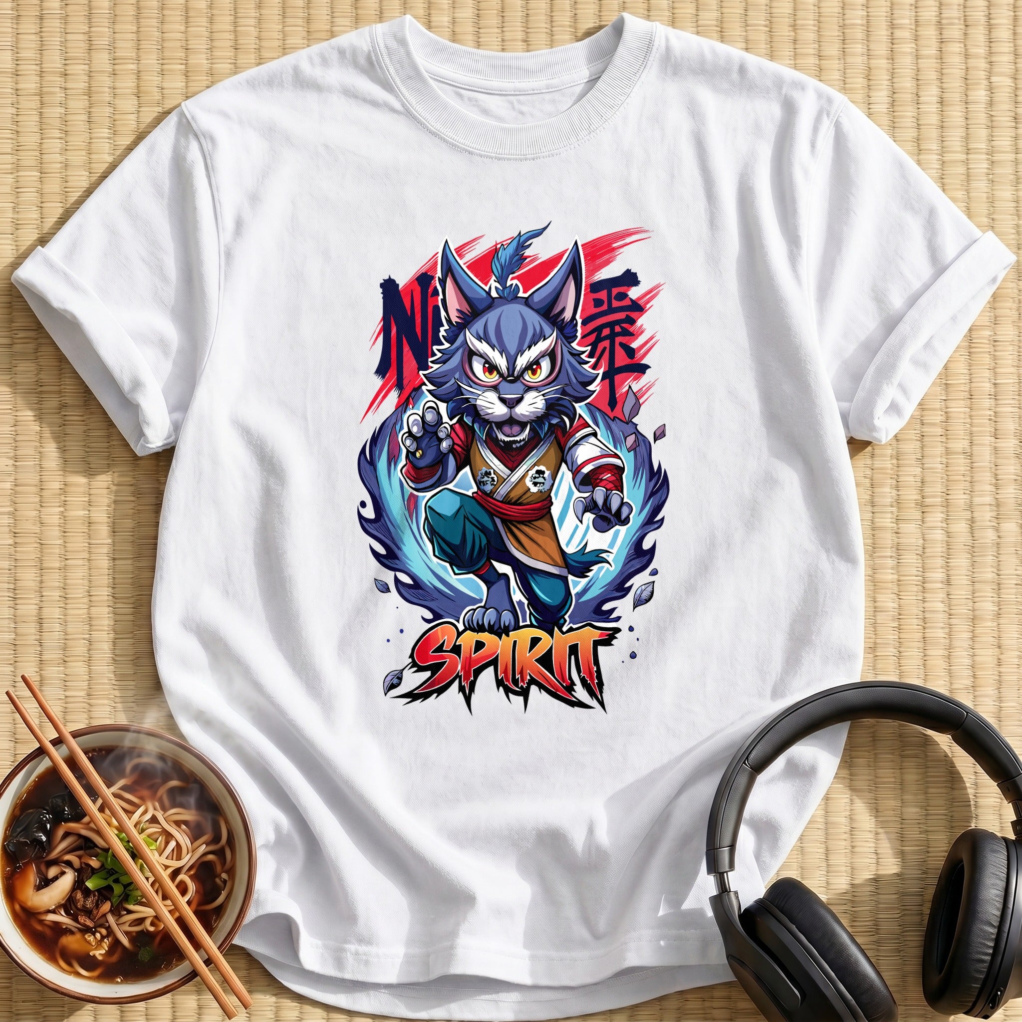 Warrior Cat Spirit Kung Fu - White